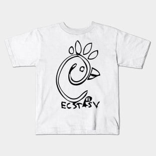 Ecstasy Doodle Black Kids T-Shirt